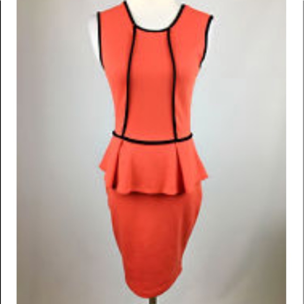 Soprano sleeveless peplum dress